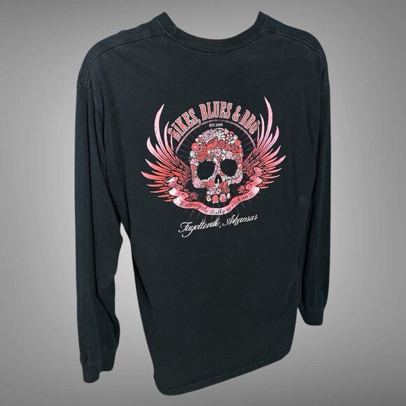 Gildan Other - Biker Bikes Blues BBQ Motorcycle Arkansas Long Sleeve T Shirt Mens XL